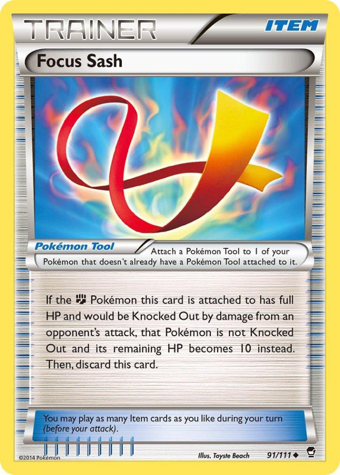 Carte Pokémon: Focus Sash [Ceinture Force]