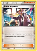 Carte Pokémon: Journaliste des Combats