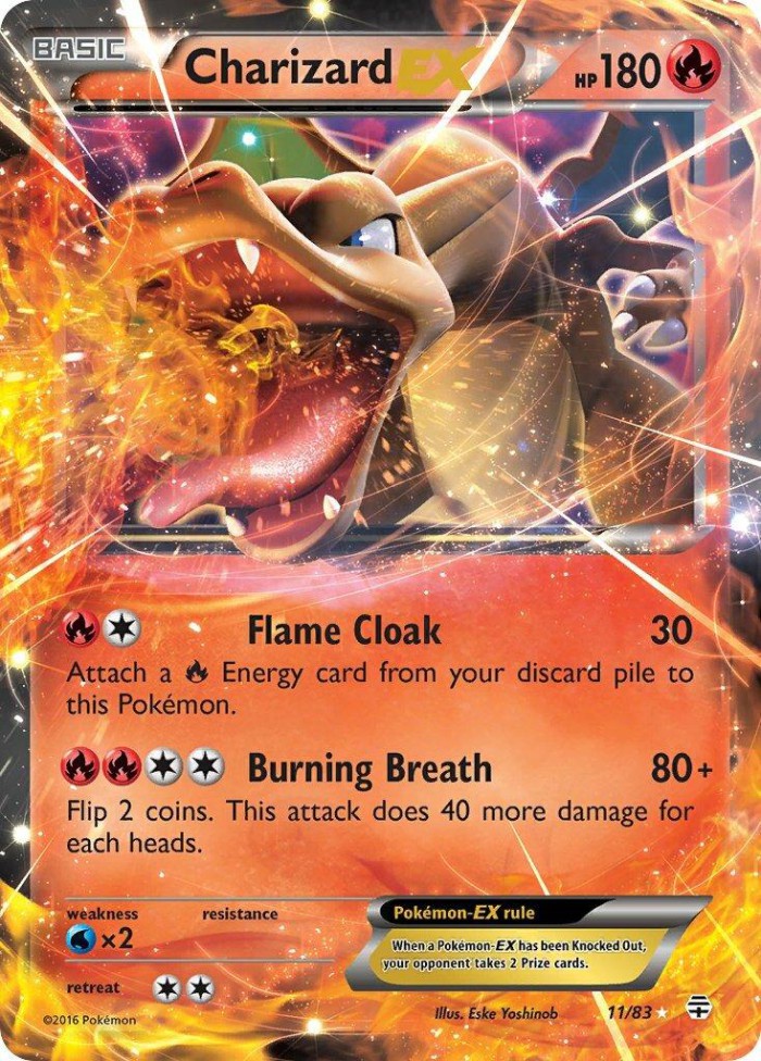 Carte Pokémon: Charizard EX [Dracaufeu EX]