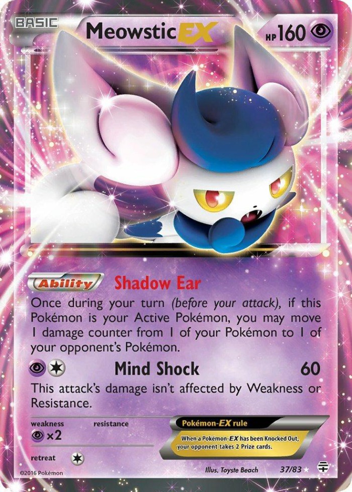 Carte Pokémon: Meowstic EX [Mistigrix EX]