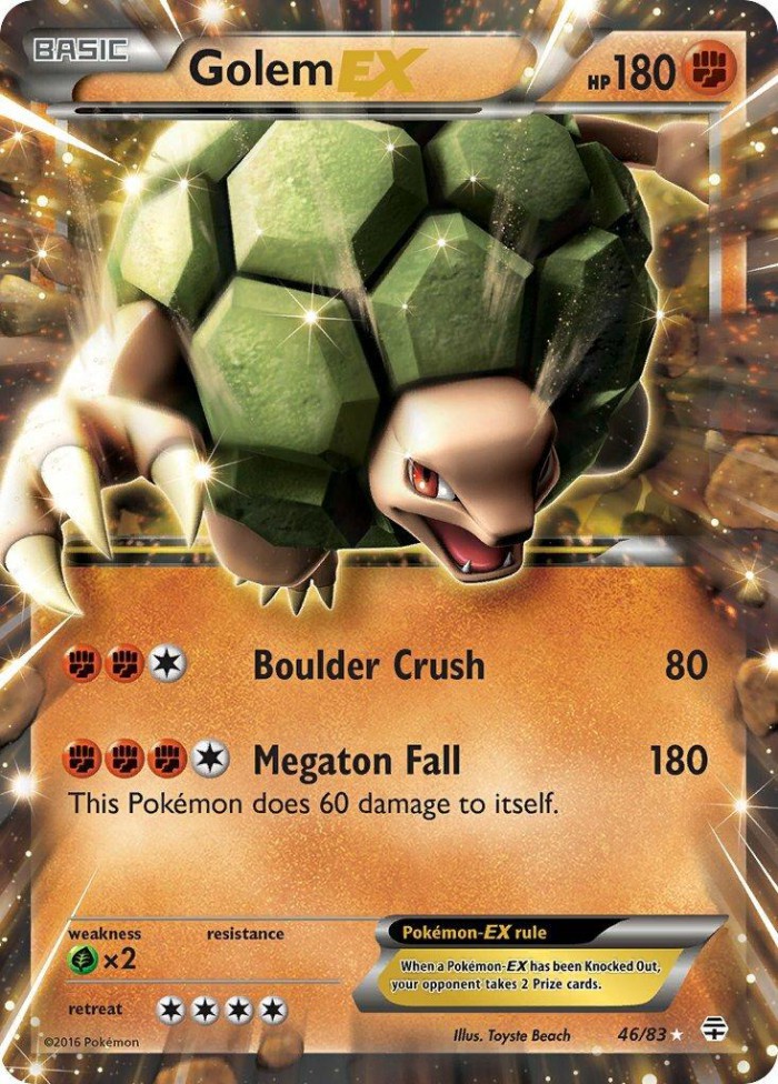 Carte Pokémon: Golem EX [Grolem EX]