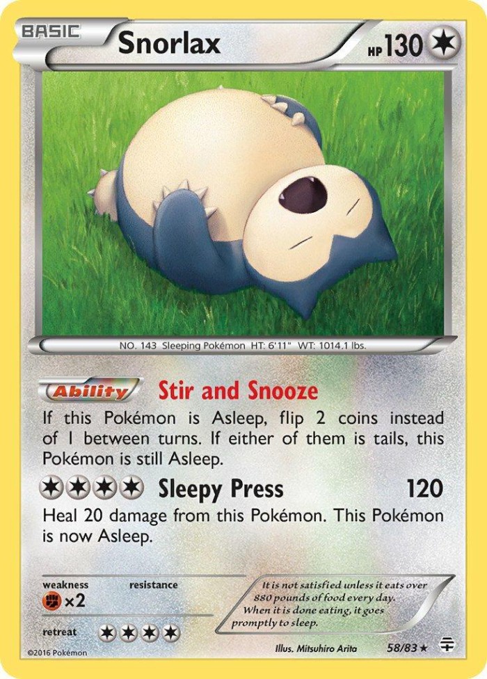 Carte Pokémon: Snorlax [Ronflex]