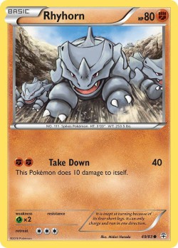 Carte Pokémon: Rhyhorn