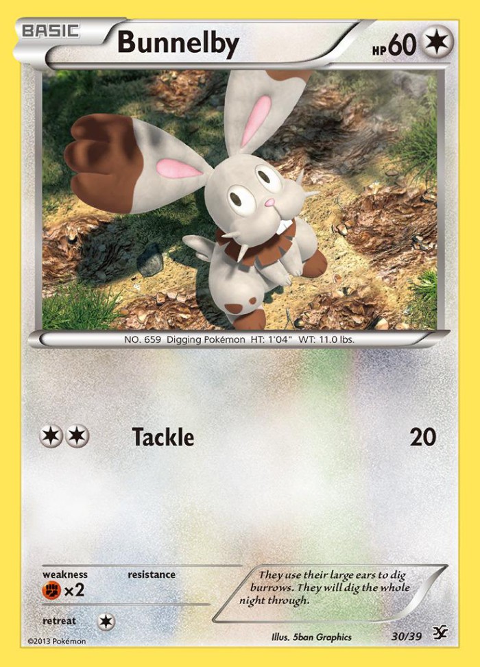 Carte Pokémon: Bunnelby [Sapereau]