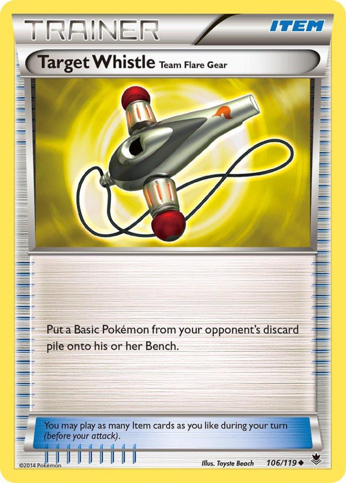 Carte Pokémon: Target Whistle [Sifflet de Rappel]