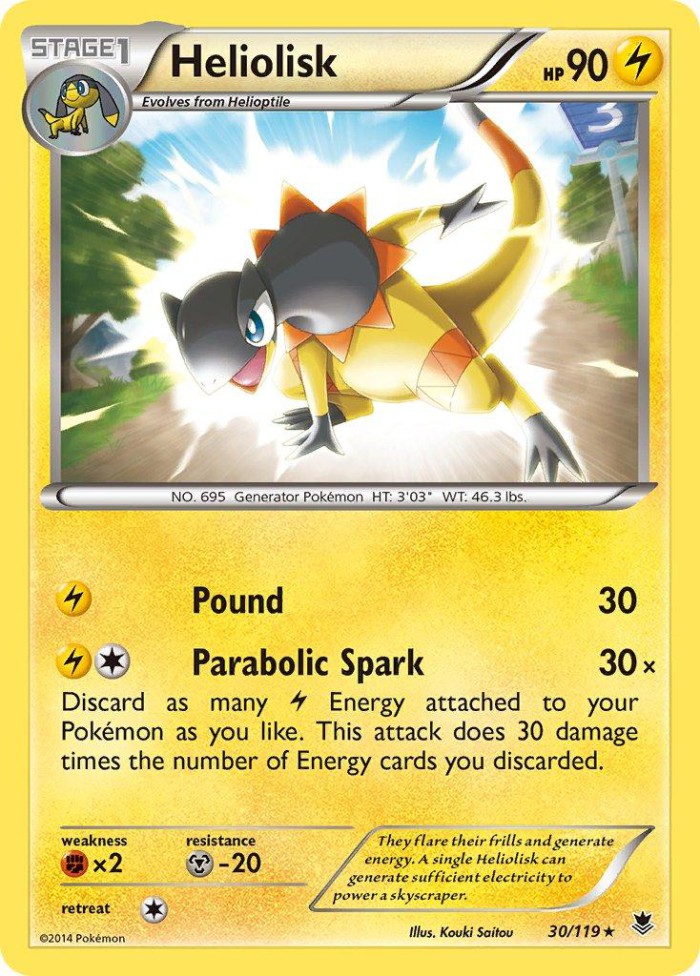 Carte Pokémon: Heliolisk [Iguolta]