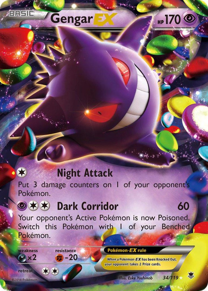 Carte Pokémon: Gengar EX [Ectoplasma EX]