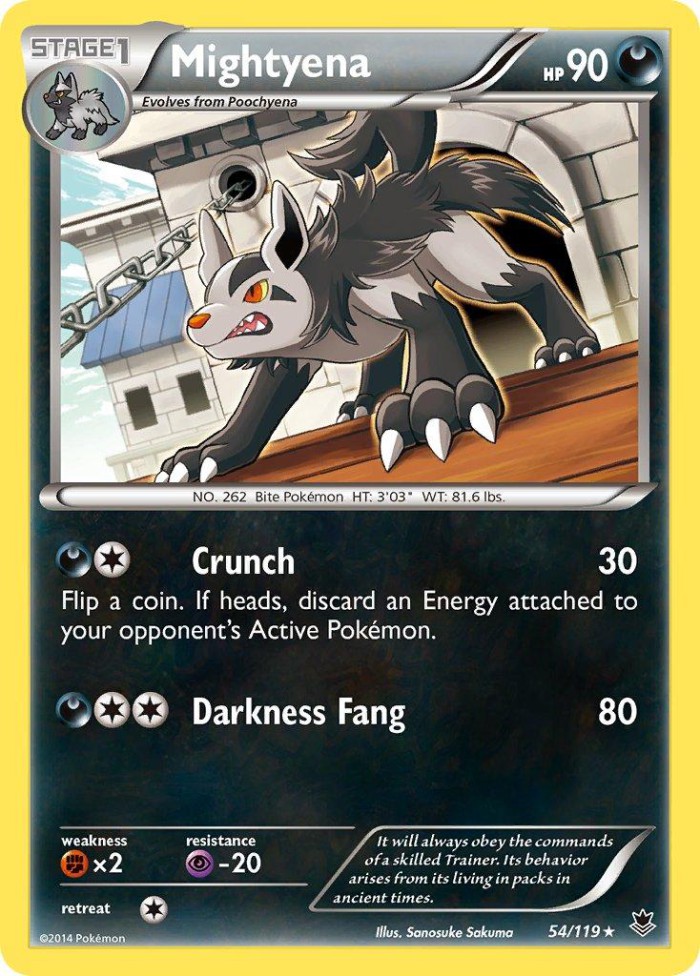 Carte Pokémon: Mightyena [Grahyèna]