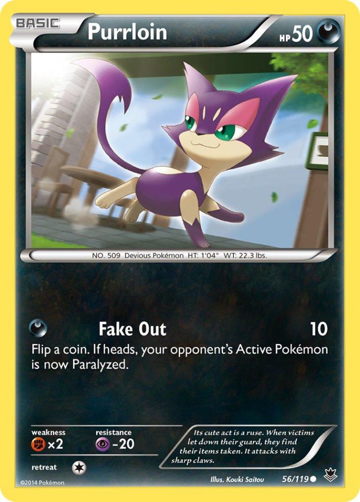 Carte Pokémon: Purrloin [Chacripan]