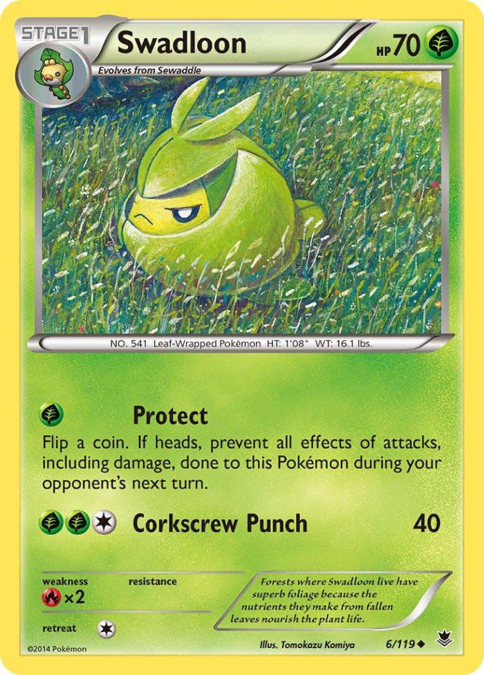 Carte Pokémon: Swadloon [Couverdure]