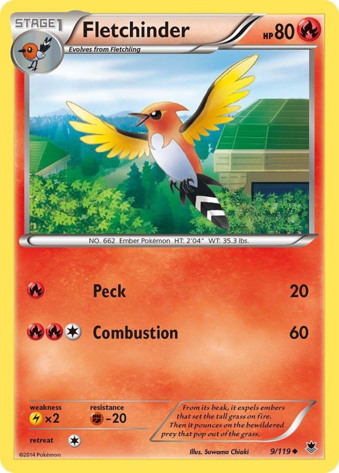 Carte Pokémon: Fletchinder [Braisillon]