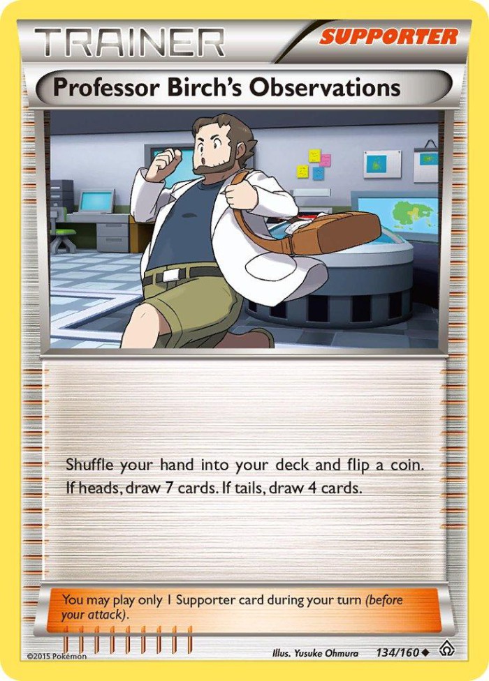 Carte Pokémon: Professor Birch's Observations [Observations du Professeur Seko]