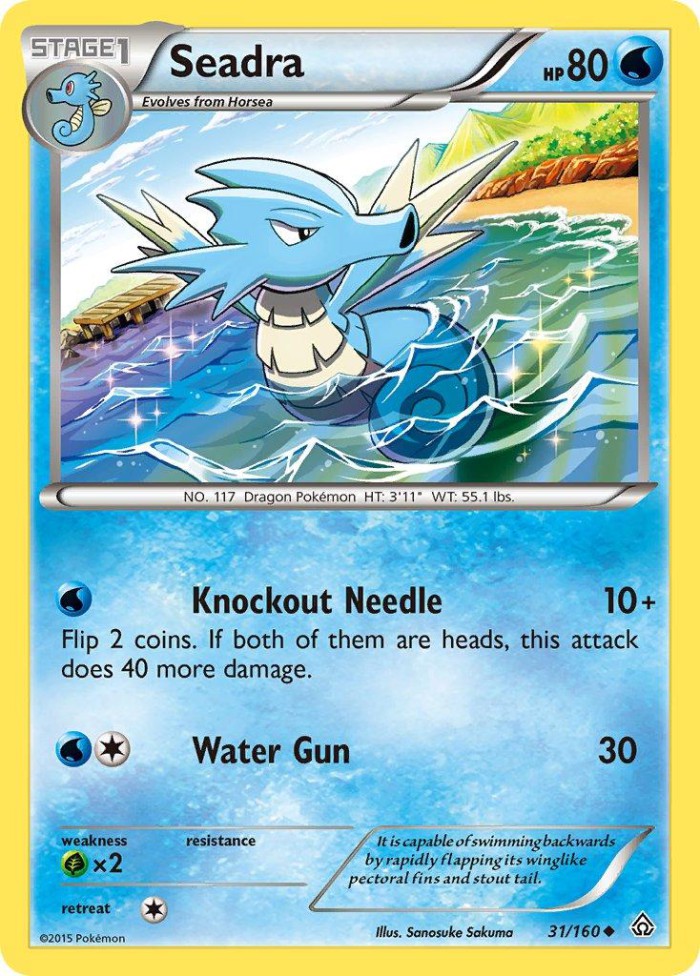 Carte Pokémon: Seadra [Hypocéan]