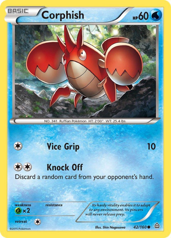 Carte Pokémon: Corphish [Écrapince]