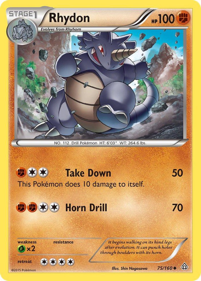 Carte Pokémon: Rhydon [Rhinoféros]