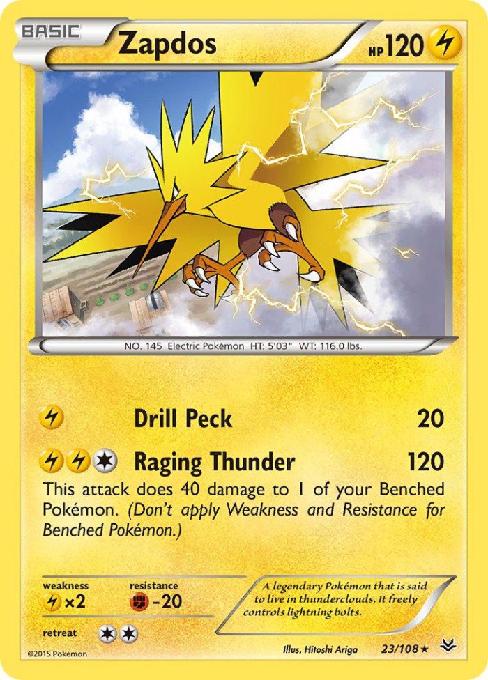 Carte Pokémon: Zapdos [Électhor]