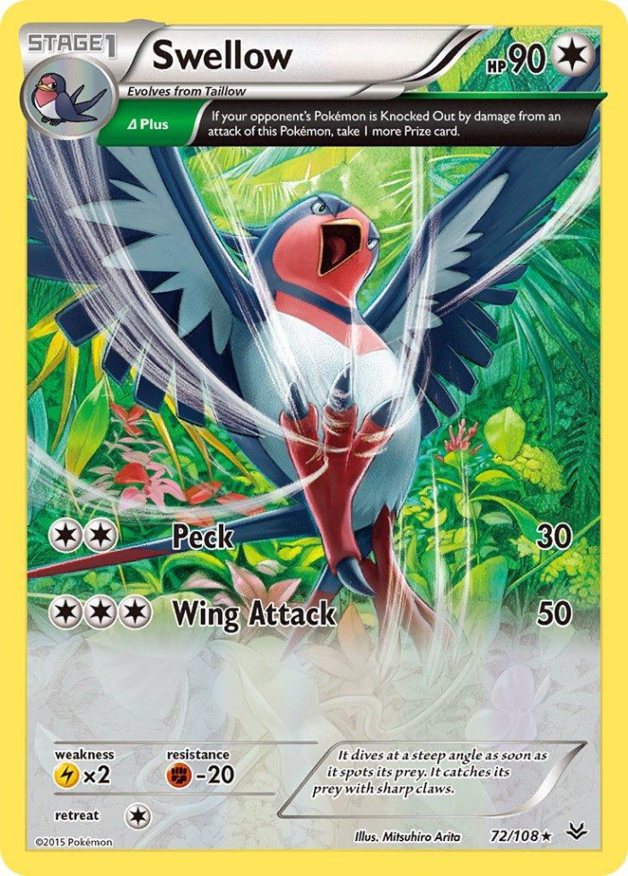 Carte Pokémon: Swellow [Hélédelle]