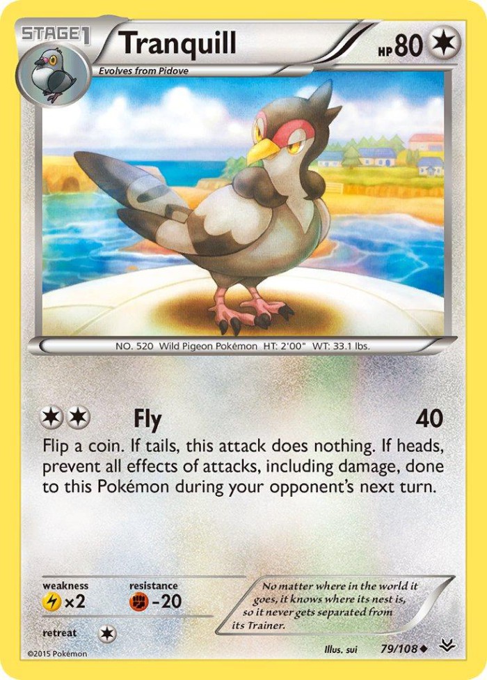 Carte Pokémon: Tranquill [Colombeau]