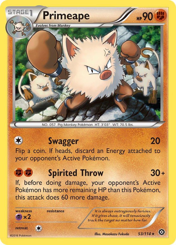 Carte Pokémon: Primeape [Colossinge]