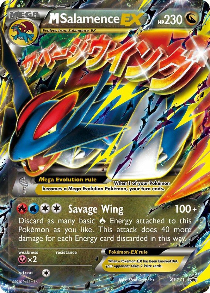 Carte Pokémon: M Salamence EX [M Drattak EX]