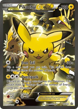 Carte Pokémon: Pikachu EX