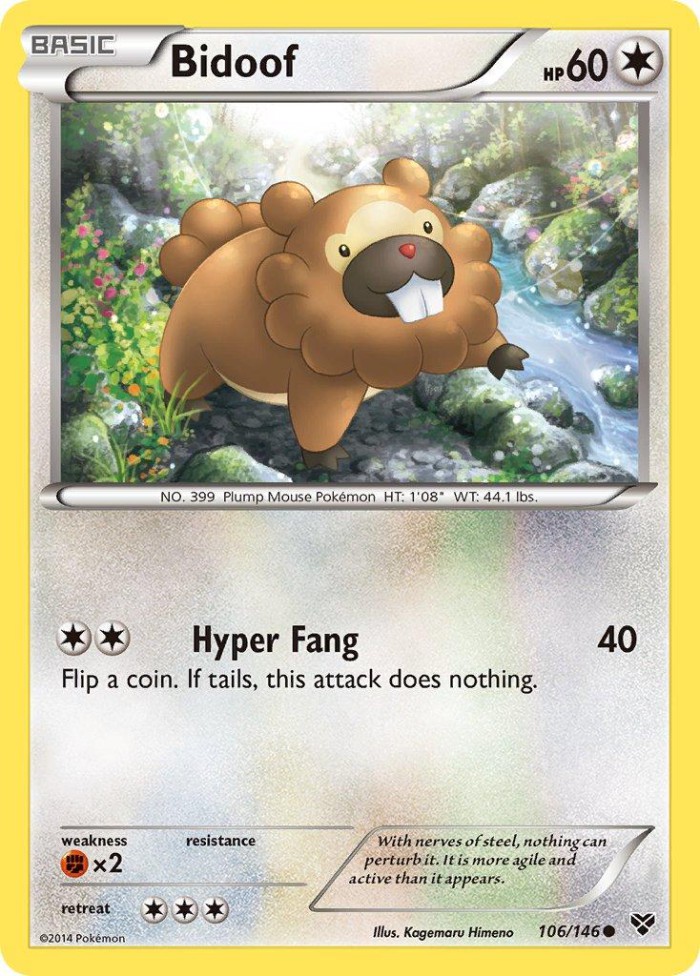 Carte Pokémon: Bidoof [Keunotor]