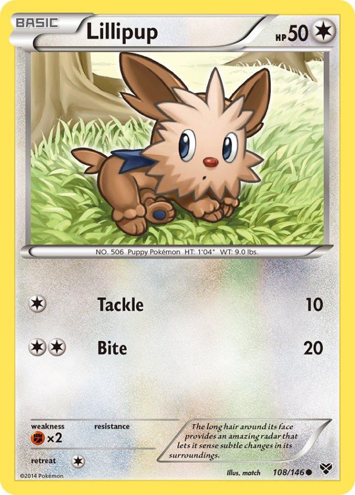 Carte Pokémon: Lillipup [Ponchiot]