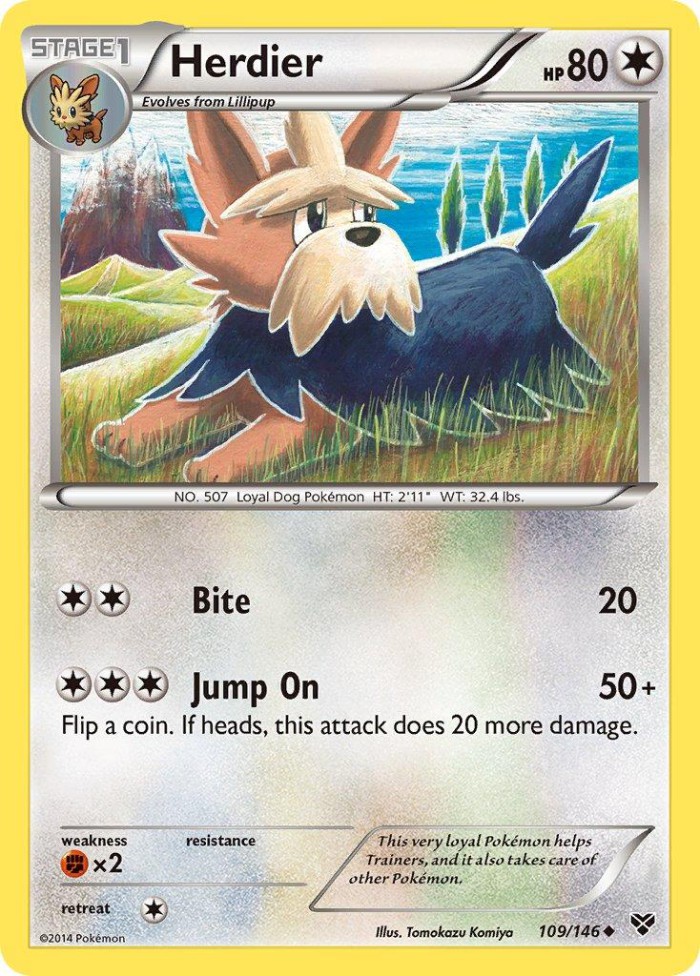 Carte Pokémon: Herdier [Ponchien]