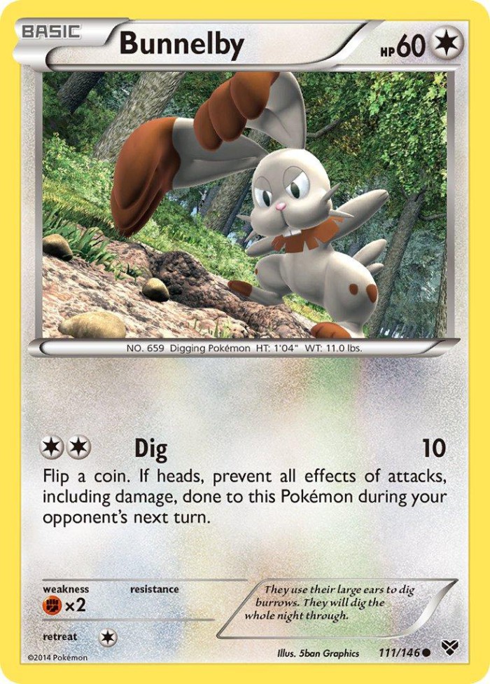 Carte Pokémon: Bunnelby [Sapereau]