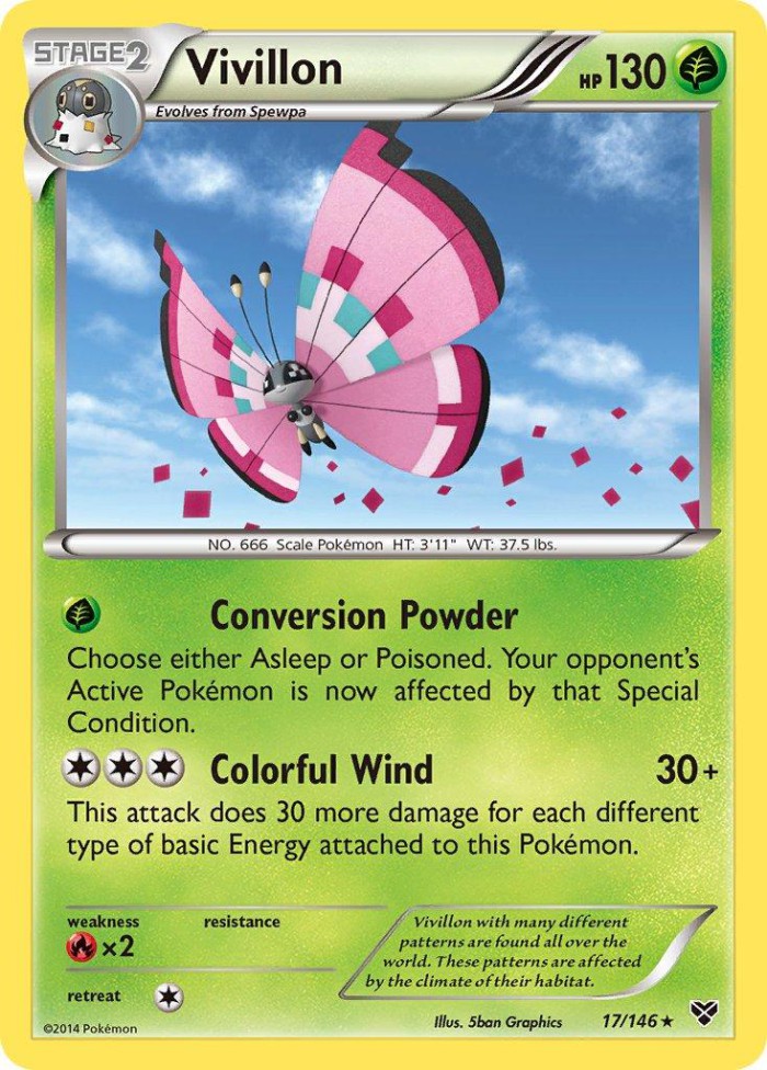 Carte Pokémon: Vivillon [Prismillon]