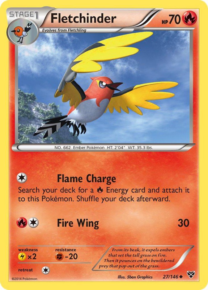 Carte Pokémon: Fletchinder [Braisillon]