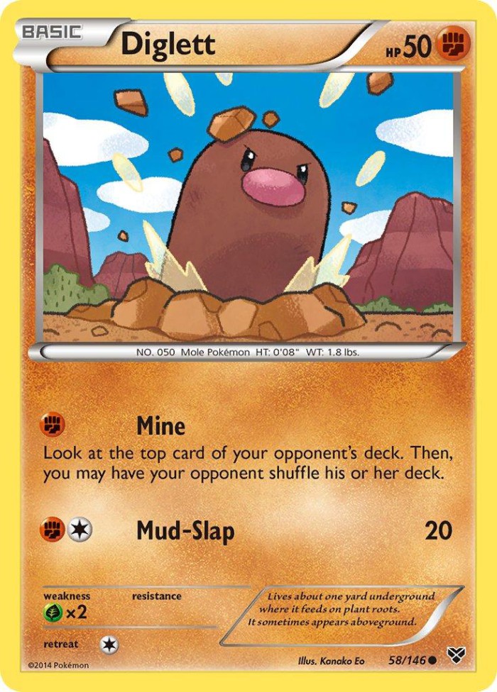 Carte Pokémon: Diglett [Taupiqueur]