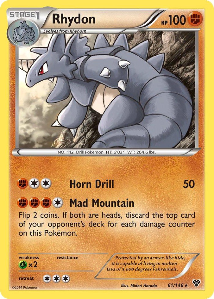 Carte Pokémon: Rhydon [Rhinoféros]