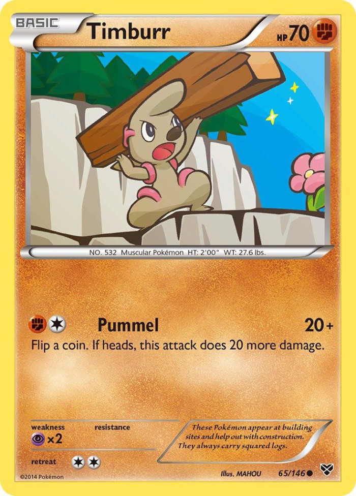 Carte Pokémon: Timburr [Charpenti]