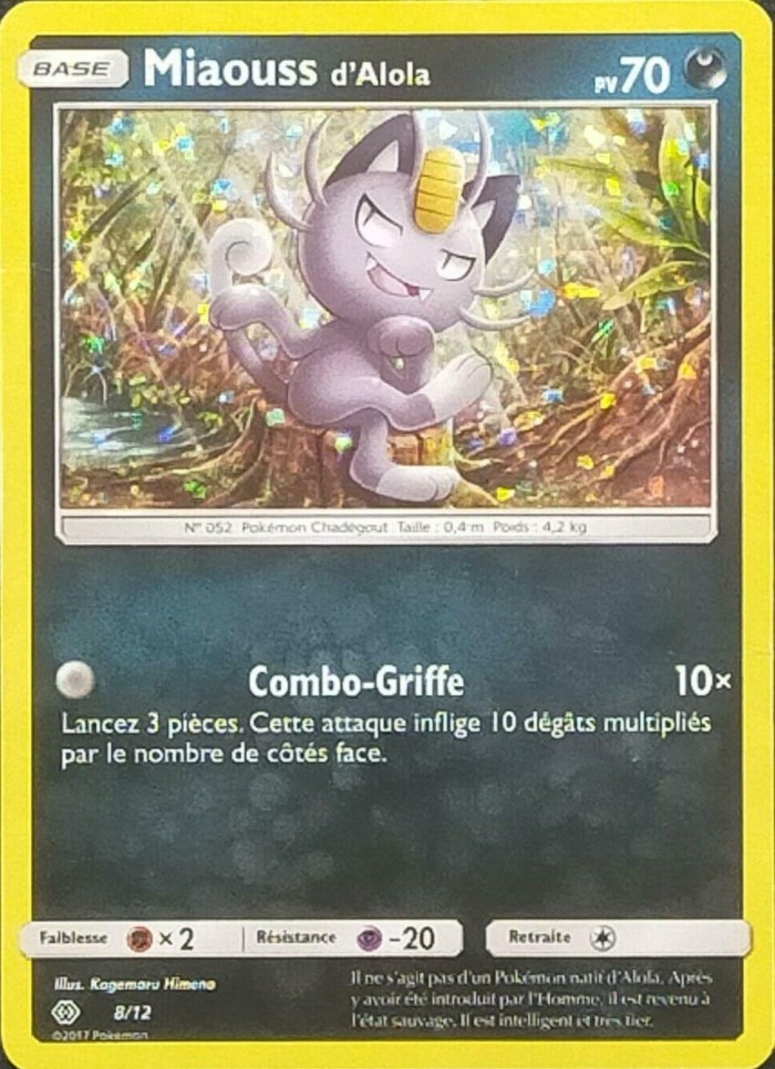 Carte Pokémon: Miaouss d'Alola