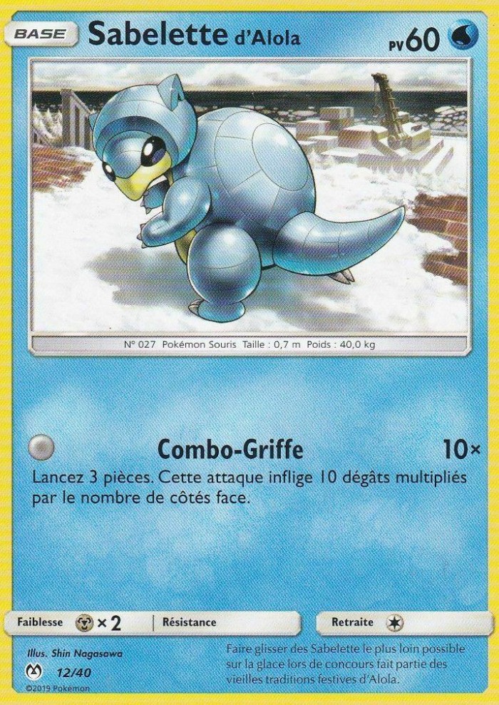 Carte Pokémon: Sabelette d'Alola