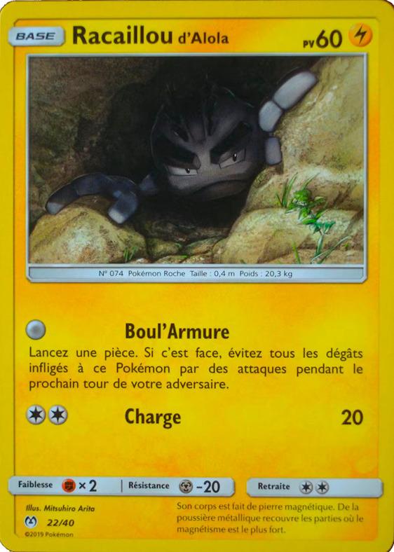 Carte Pokémon: Racaillou d'Alola