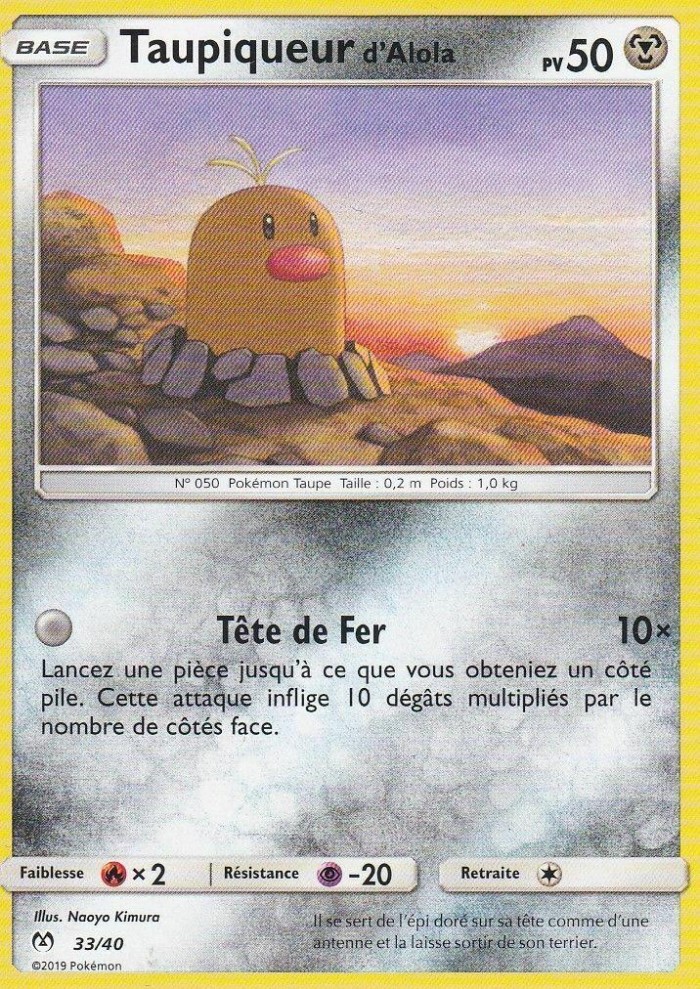 Carte Pokémon: Taupiqueur d'Alola