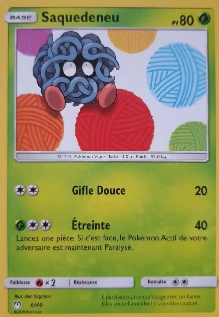 Carte Pokémon: Saquedeneu