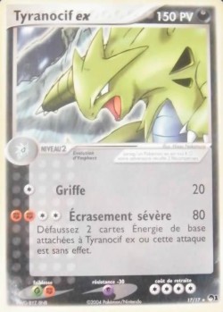 Carte Pokémon: Tyranocif ex