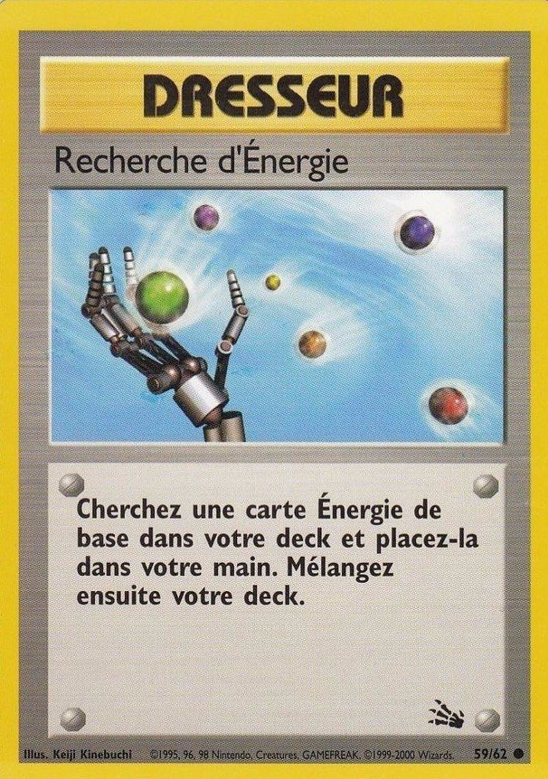 Carte Pokémon: Recherche d'Énergie