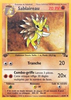 Carte Pokémon: Sablaireau