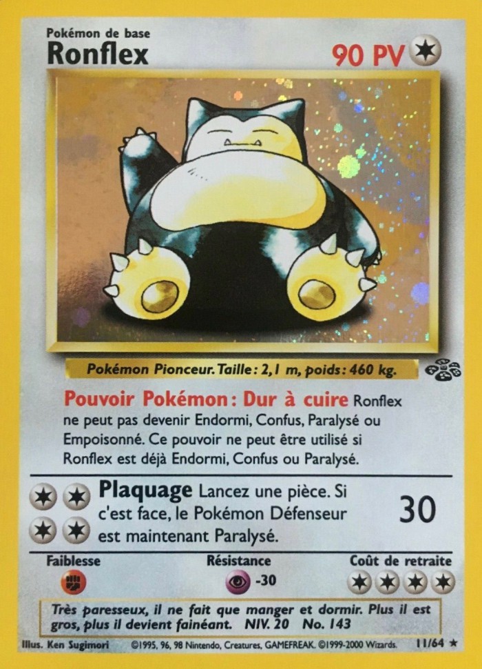 Carte Pokémon: Ronflex