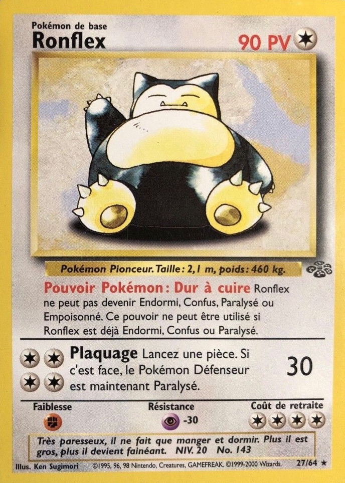 Carte Pokémon: Ronflex