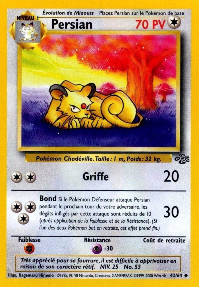 Carte Pokémon: Persian