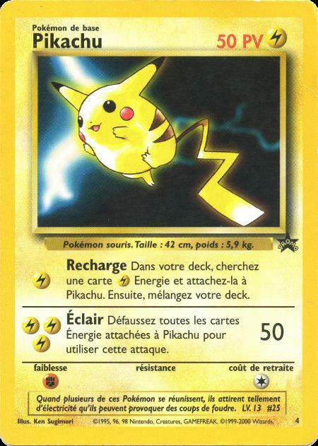 Carte Pokémon: Pikachu