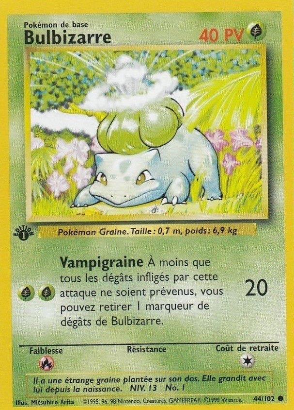 Carte Pokémon: Bulbizarre