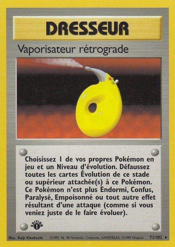 Carte Pokémon: Vaporisateur rétrograde