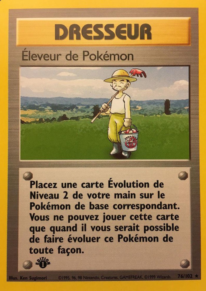 Carte Pokémon: Éleveur de Pokémon