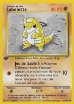 Carte Pokémon: Sabelette